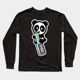 Panda Bambu Brand Japanese Soda Drink Snack Food Foodie Ball Carbonated Flavor Long Sleeve T-Shirt